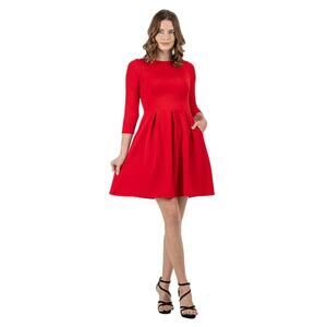 NWT 24Seven Perfect Long Sleeve Fit and Flare Pocket Dress For Women Size M